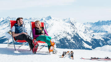 Relaxing in the ski area (c) Daniel-Zangerl Montafon Tourismus GmbH, Schruns