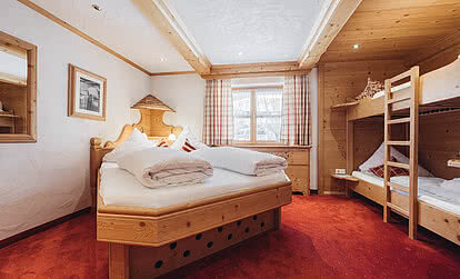 Vierbettzimmer im Hotel Vermala
