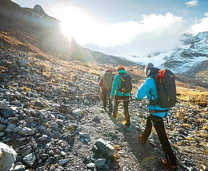 Grupper bei einer Gletscherwanderung im Montafon