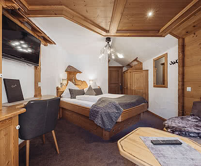 Doppelzimmer Gipfelgaudi im Hotel Vermala